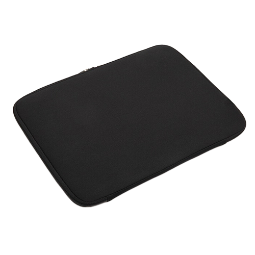 Neoprene padded zippered laptop sleeve w/ Elastic bands on inside thumbnail 2