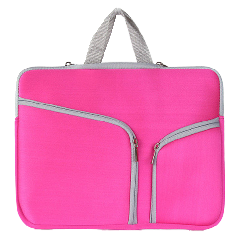 Neoprene Laptop Sleeve w/ 3 Zipper Compartments & Handle thumbnail 2