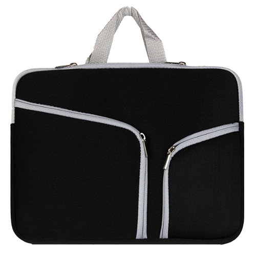 Neoprene Laptop Sleeve w/ 3 Zipper Compartments & Handle thumbnail 3