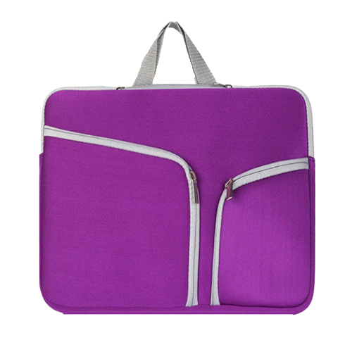 Neoprene Laptop Sleeve w/ 3 Zipper Compartments & Handle thumbnail 4