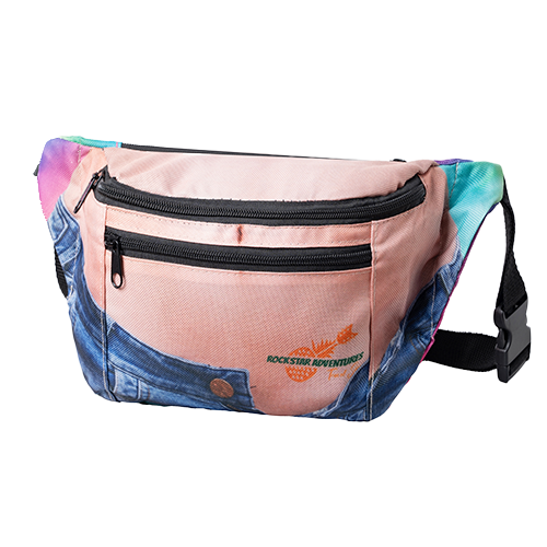 3 Zipper Fanny Pack w/ Full Wrap Sublimation Waist Bag