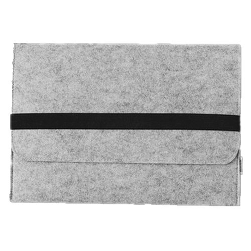 Felt Laptop Sleeve w/ Flip Closure & Three Compartments thumbnail 2