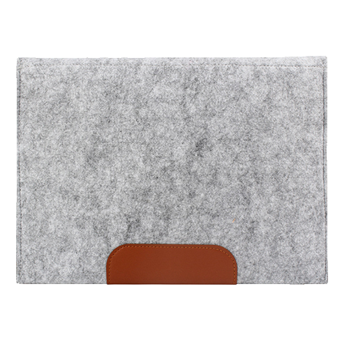 Clamshell Felt Laptop Sleeve w/ Two Compartments thumbnail 3