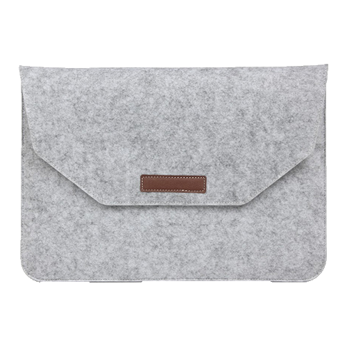 Two-in-One Felt Laptop Sleeve w/ Velcro Closure & Kit Box thumbnail 2