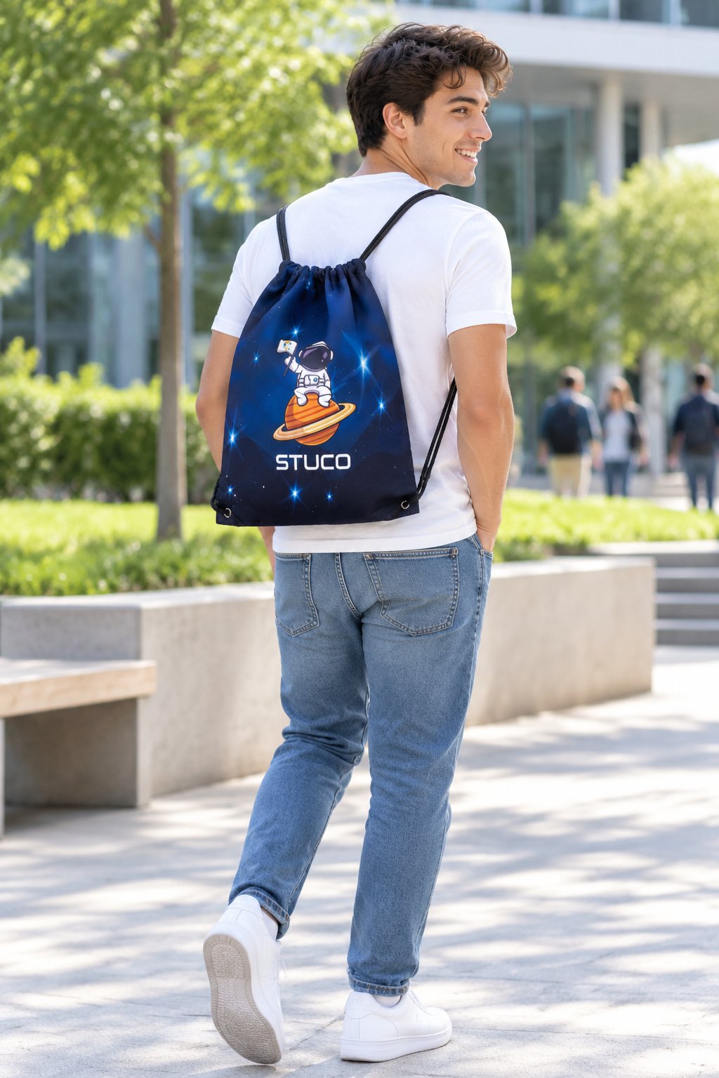 Dye sublimation Drawstring bag