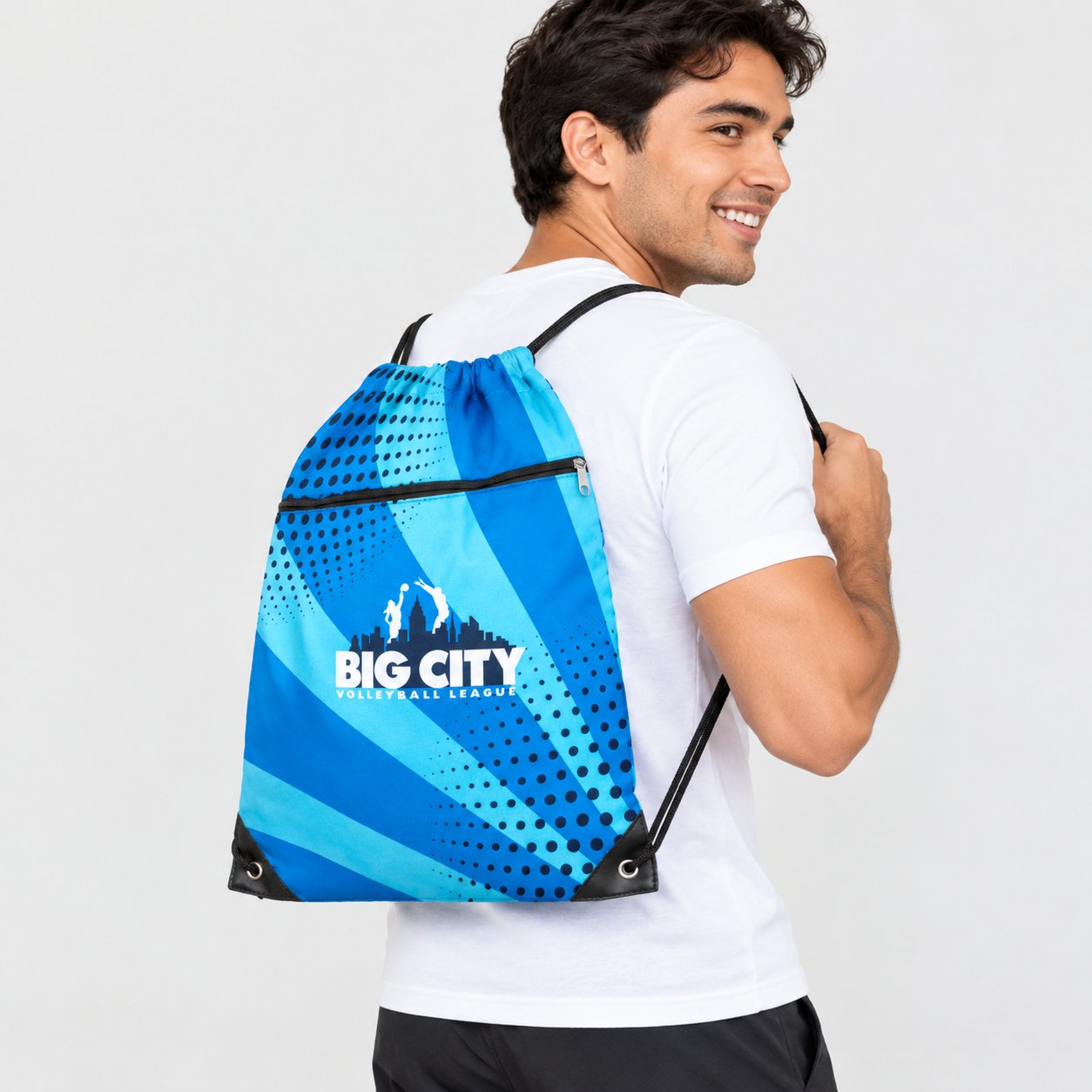 Dye sublimation Drawstring bag