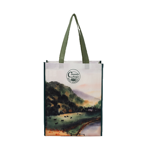 Full Color Sublimated PET Non-Woven Tote Bag