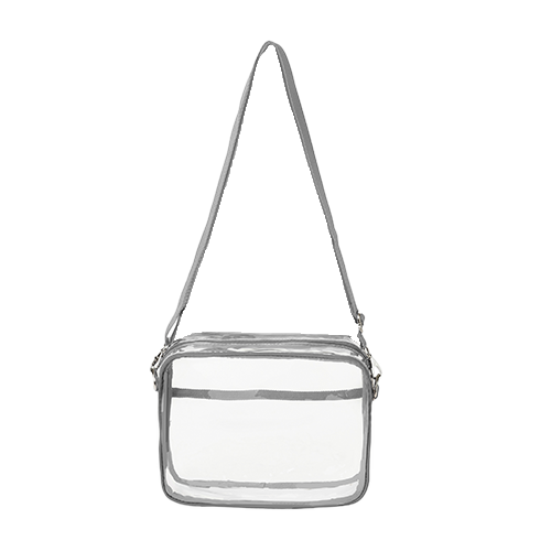 Clear PVC Transparent Crossbody Shoulder Messenger Bag