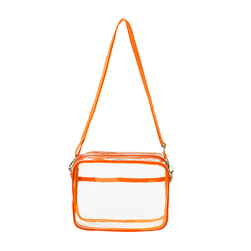 Clear PVC Transparent Crossbody Shoulder Messenger Bag thumbnail 3
