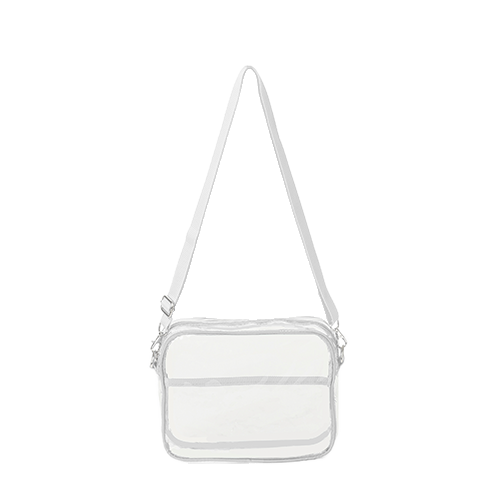Clear PVC Transparent Crossbody Shoulder Messenger Bag thumbnail 5