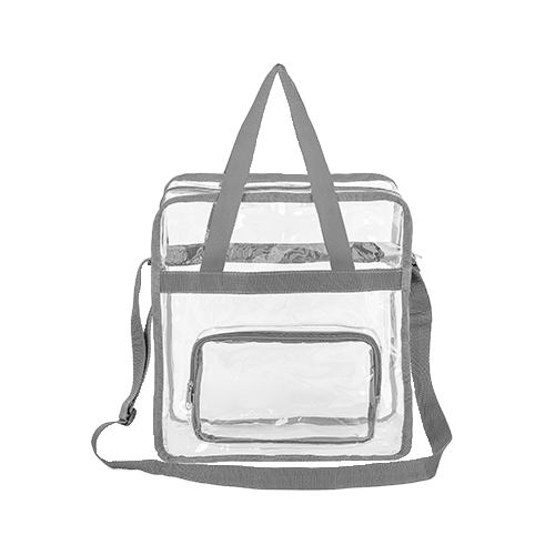 Stadium Approved Tote Bag Clear PVC Transparent Shoulder Handbag thumbnail 3