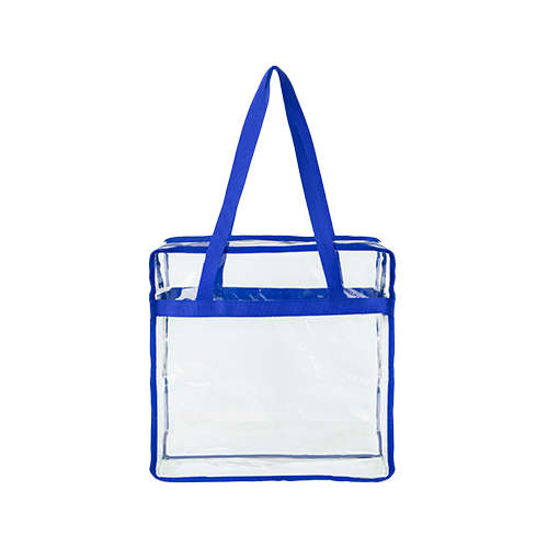 Contrast Binding Clear PVC Transparent Tote Bag thumbnail 3