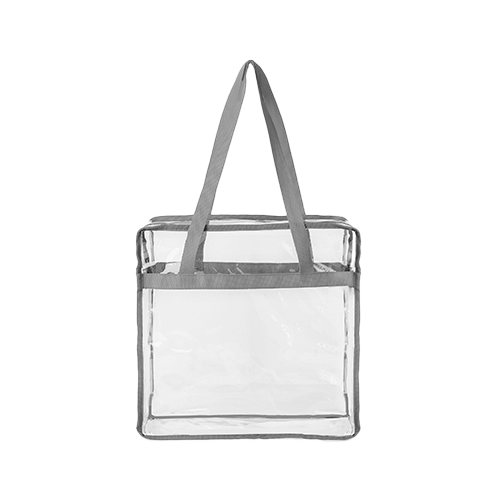 Contrast Binding Clear PVC Transparent Tote Bag thumbnail 4