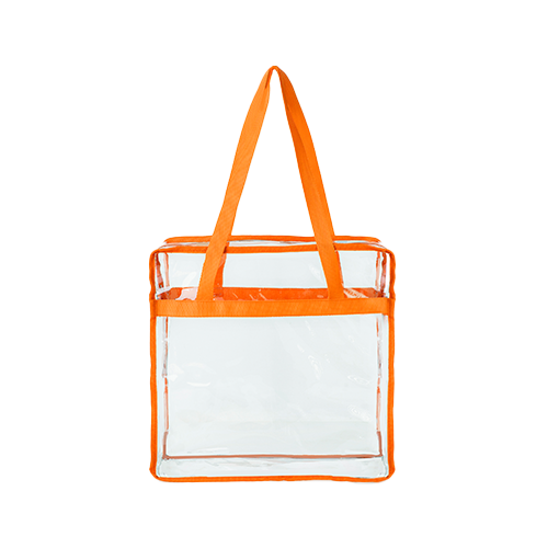 Contrast Binding Clear PVC Transparent Tote Bag thumbnail 6