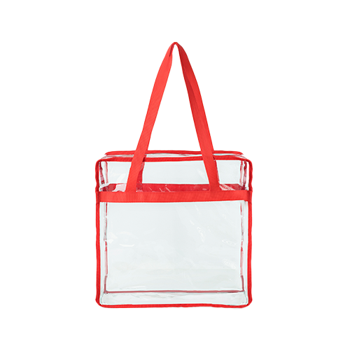 Contrast Binding Clear PVC Transparent Tote Bag thumbnail 7