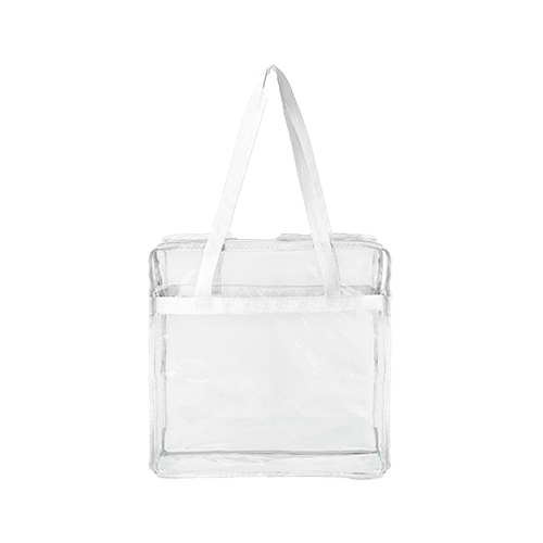 Contrast Binding Clear PVC Transparent Tote Bag thumbnail 8