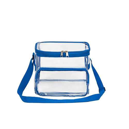 Stadium Approved Clear PVC Transparent Lunch Bag with Front Zipper Pocket thumbnail 2