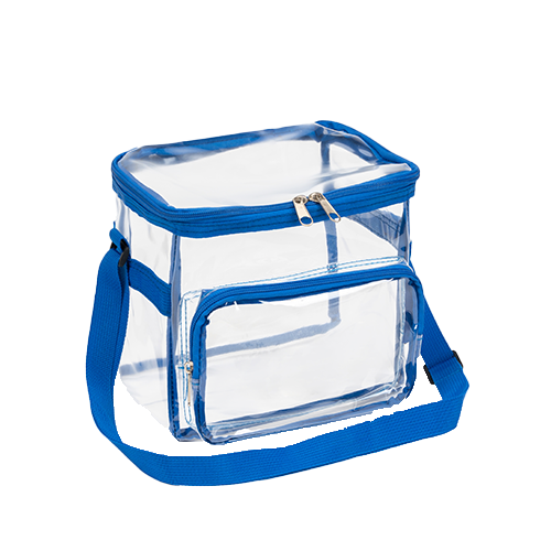 Stadium Approved Clear PVC Transparent Lunch Bag with Front Zipper Pocket thumbnail 4