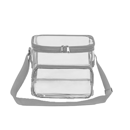 Stadium Approved Clear PVC Transparent Lunch Bag with Front Zipper Pocket thumbnail 5
