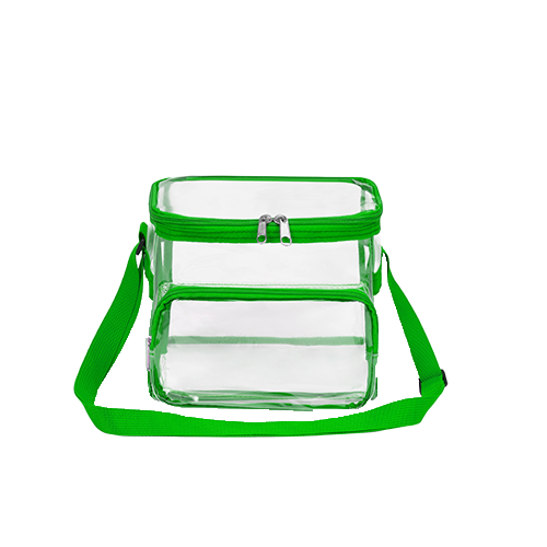 Stadium Approved Clear PVC Transparent Lunch Bag with Front Zipper Pocket thumbnail 6