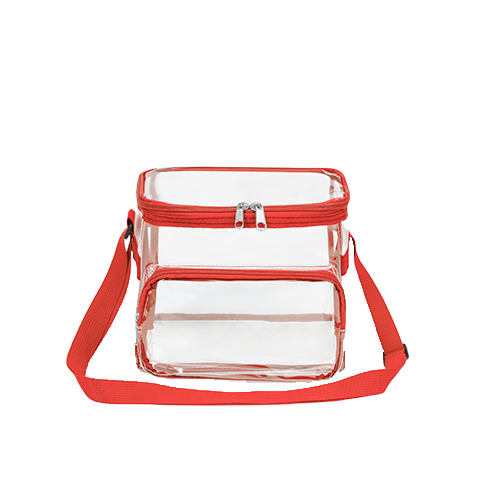 Stadium Approved Clear PVC Transparent Lunch Bag with Front Zipper Pocket thumbnail 8