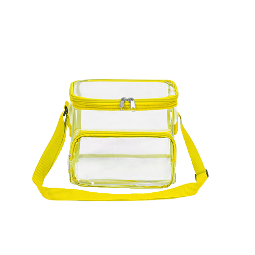 Stadium Approved Clear PVC Transparent Lunch Bag with Front Zipper Pocket thumbnail 9