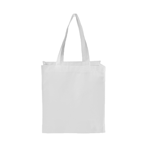 Sublimated PET Non-Woven Shopping Tote Bag w/ Gusset - 2 Sided thumbnail 9