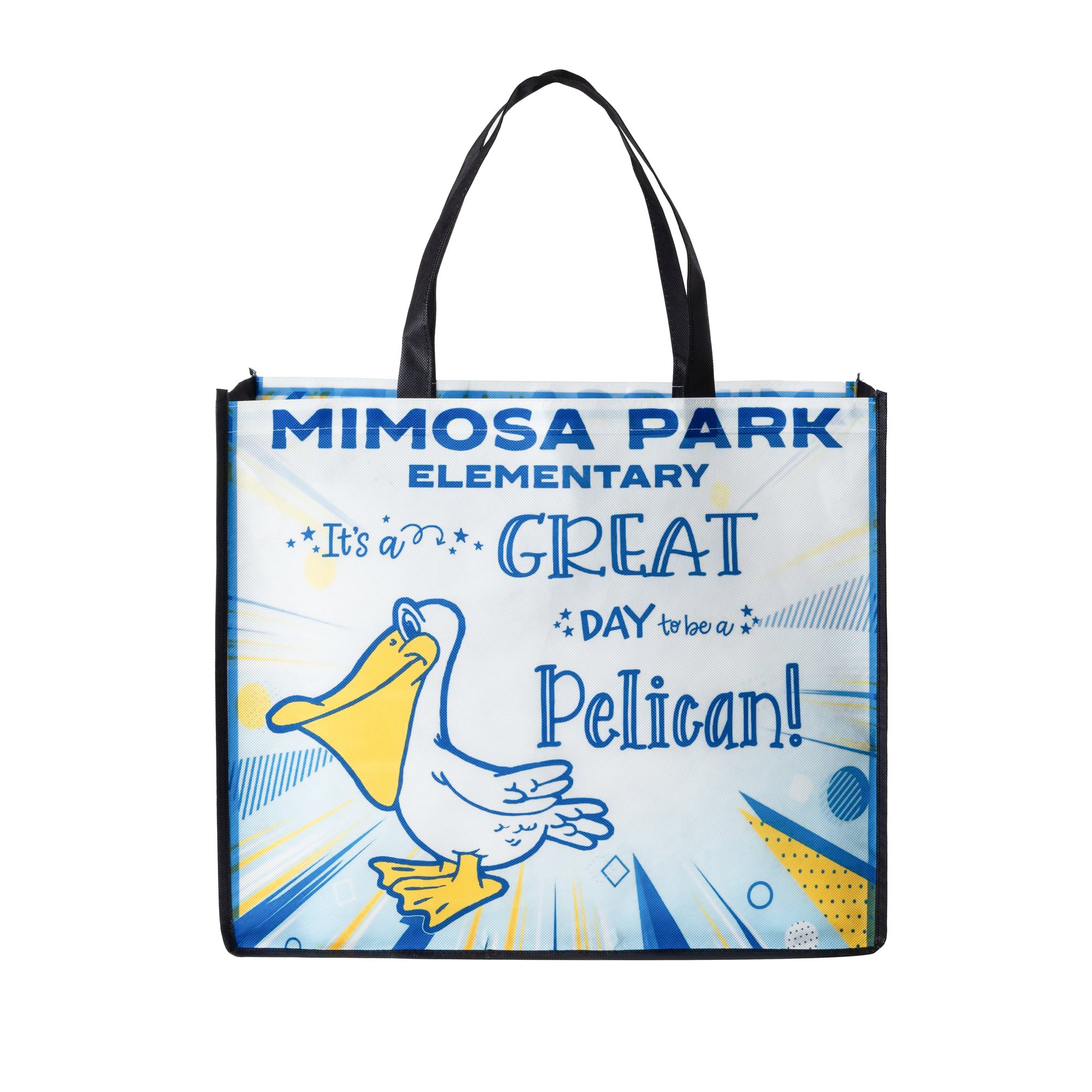 Sublimated PET Non-Woven Grocery Tote Bag w/ Gusset - 2 Sided thumbnail 3