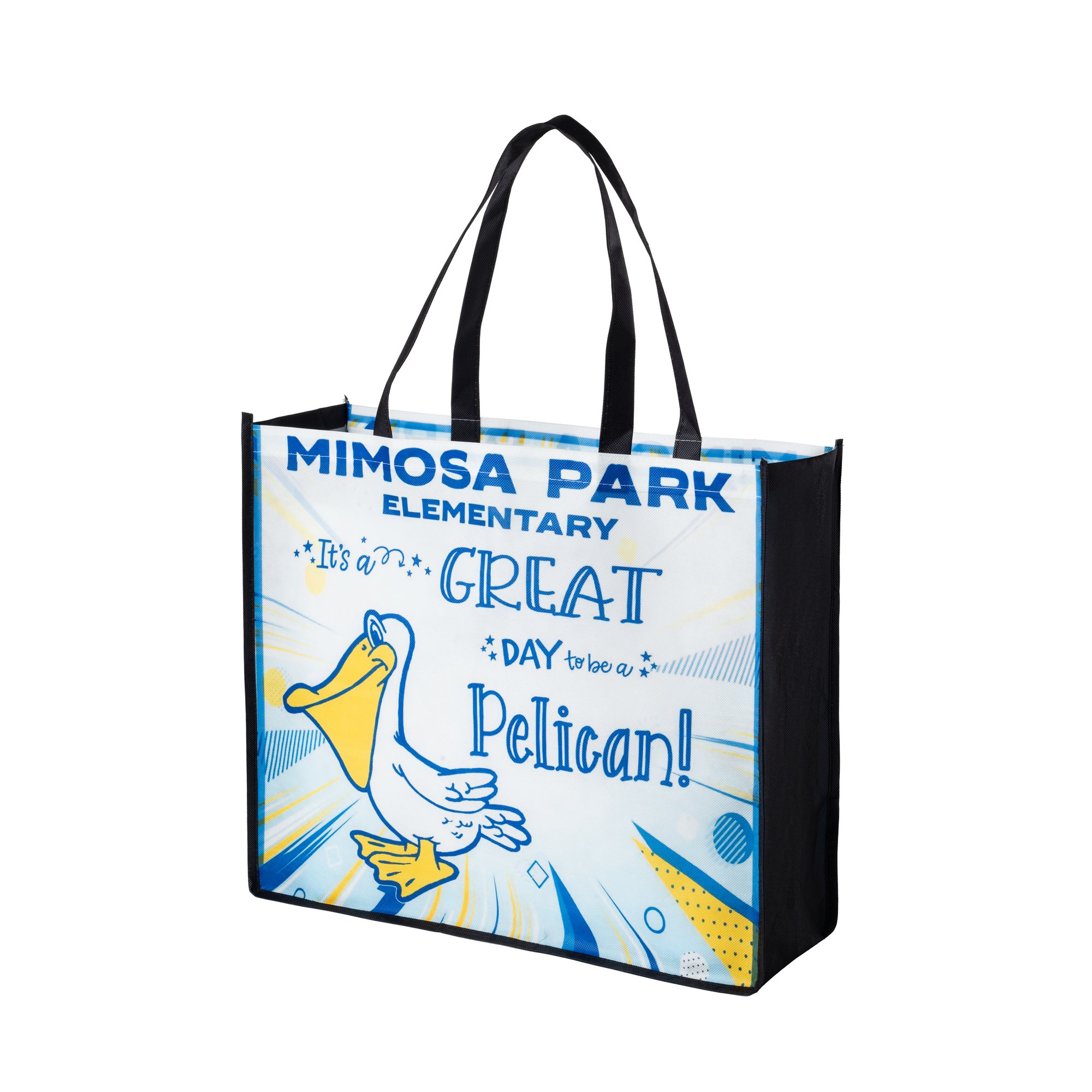 Sublimated PET Non-Woven Grocery Tote Bag w/ Gusset - 2 Sided thumbnail 4