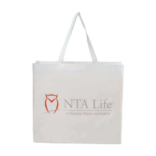 Sublimated PET Non-Woven Grocery Tote Bag w/ Gusset - 2 Sided thumbnail 7