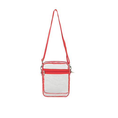 Clear PVC Messenger Bag Crossbody Stadium Approved Purse Bag