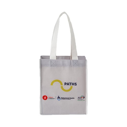 Full Color Sublimated PET Non-Woven Tote Bag w/ Gusset - 2 Sided
