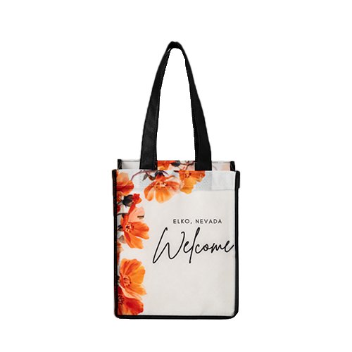 Full Color Sublimated PET Non-Woven Tote Bag w/ Gusset - 2 Sided thumbnail 5
