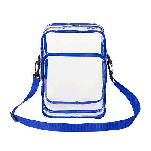 Clear PVC Crossbody Messenger Shoulder Bag with Adjustable Strap thumbnail 2