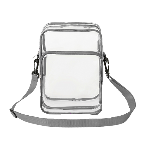 Clear PVC Crossbody Messenger Shoulder Bag with Adjustable Strap thumbnail 3