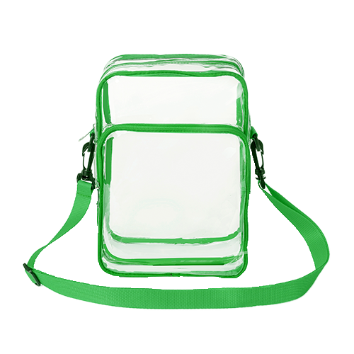 Clear PVC Crossbody Messenger Shoulder Bag with Adjustable Strap thumbnail 4