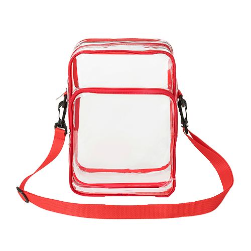Clear PVC Crossbody Messenger Shoulder Bag with Adjustable Strap thumbnail 6