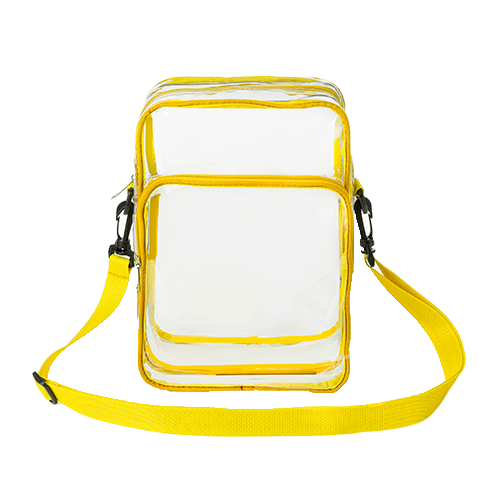 Clear PVC Crossbody Messenger Shoulder Bag with Adjustable Strap thumbnail 8
