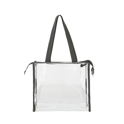 Clear PVC Transparent Zipper Tote Bag thumbnail 2