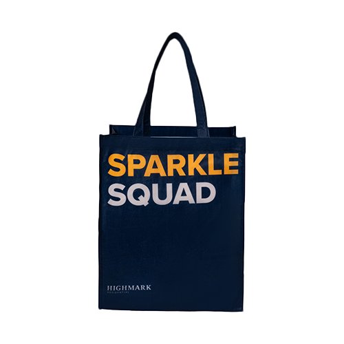 Sublimated PET Non-Woven Grocery Tote Bag w/ Gusset - 2 Sided thumbnail 6