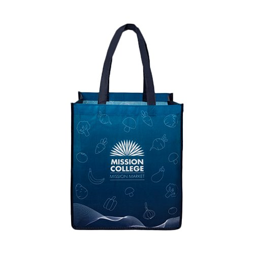 Sublimated PET Non-Woven Grocery Tote Bag w/ Gusset - 2 Sided thumbnail 7