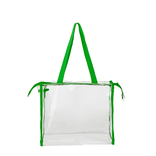 Clear PVC Transparent Zipper Tote Bag thumbnail 5