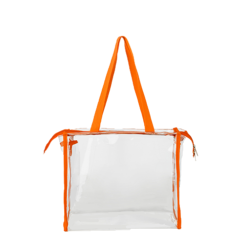 Clear PVC Transparent Zipper Tote Bag thumbnail 6