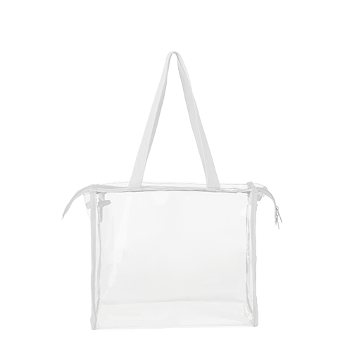 Clear PVC Transparent Zipper Tote Bag thumbnail 7
