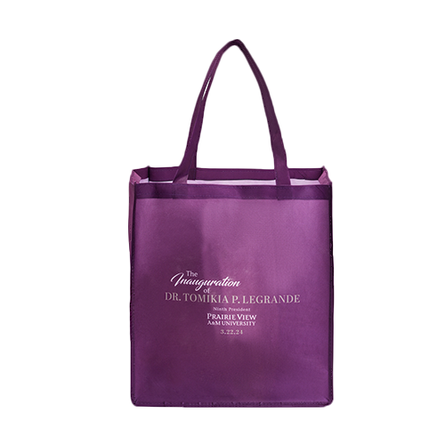 Sublimated PET Non-Woven Grocery Tote Bag w/ Gusset - 2 Sided thumbnail 10