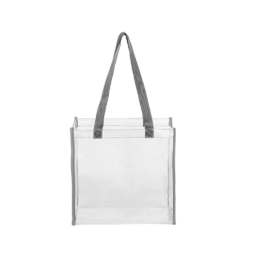 Clear PVC Transparent Stadium Approved Tote Bag