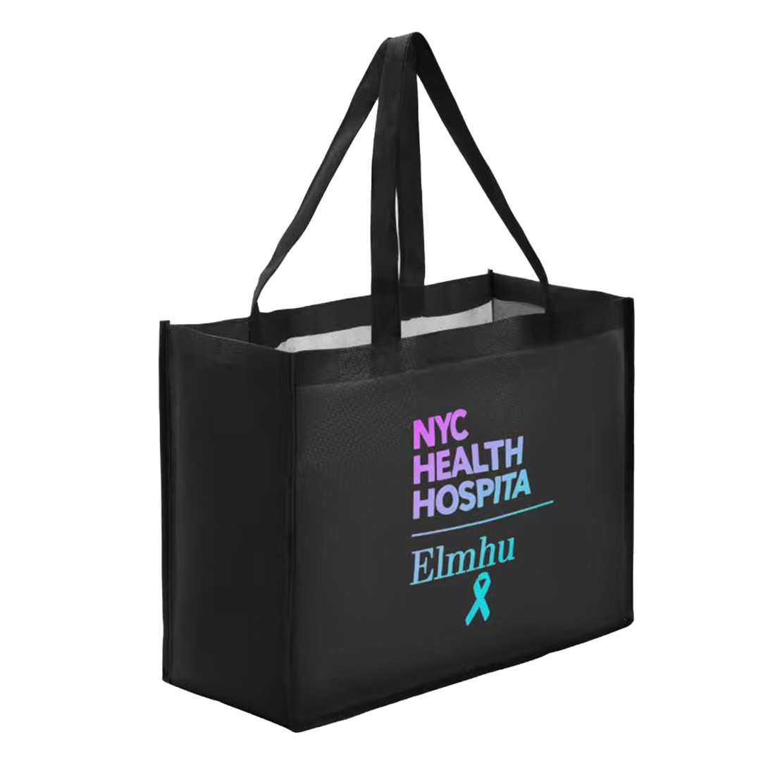 Sublimated PET Non-Woven Shopping Tote Bag w/ Gusset - 2 Sided thumbnail 2
