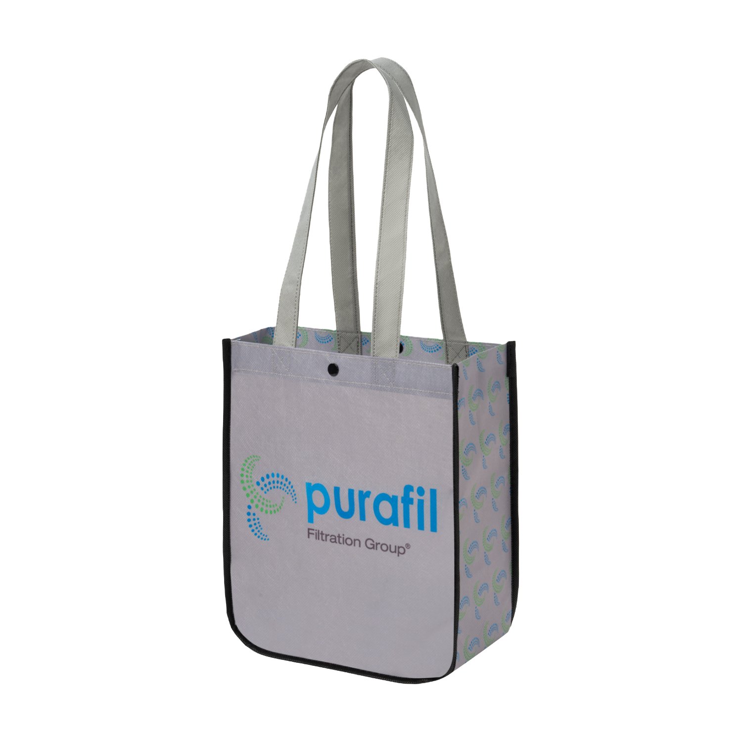 Sublimated PET Non-Woven Full Color Rounded Bottom Tote Bag thumbnail 2