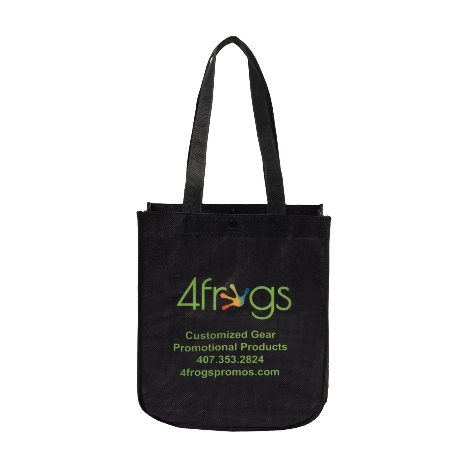 Sublimated PET Non-Woven Full Color Rounded Bottom Tote Bag thumbnail 10