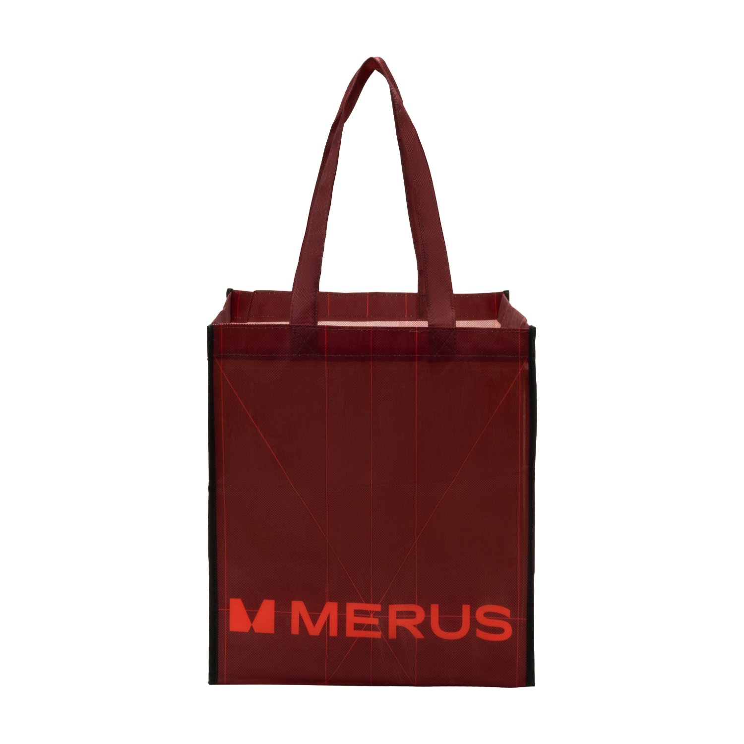 Full Color PET Non-Woven Grocery Tote Bag w/ Large Gusset - 4 Sided
